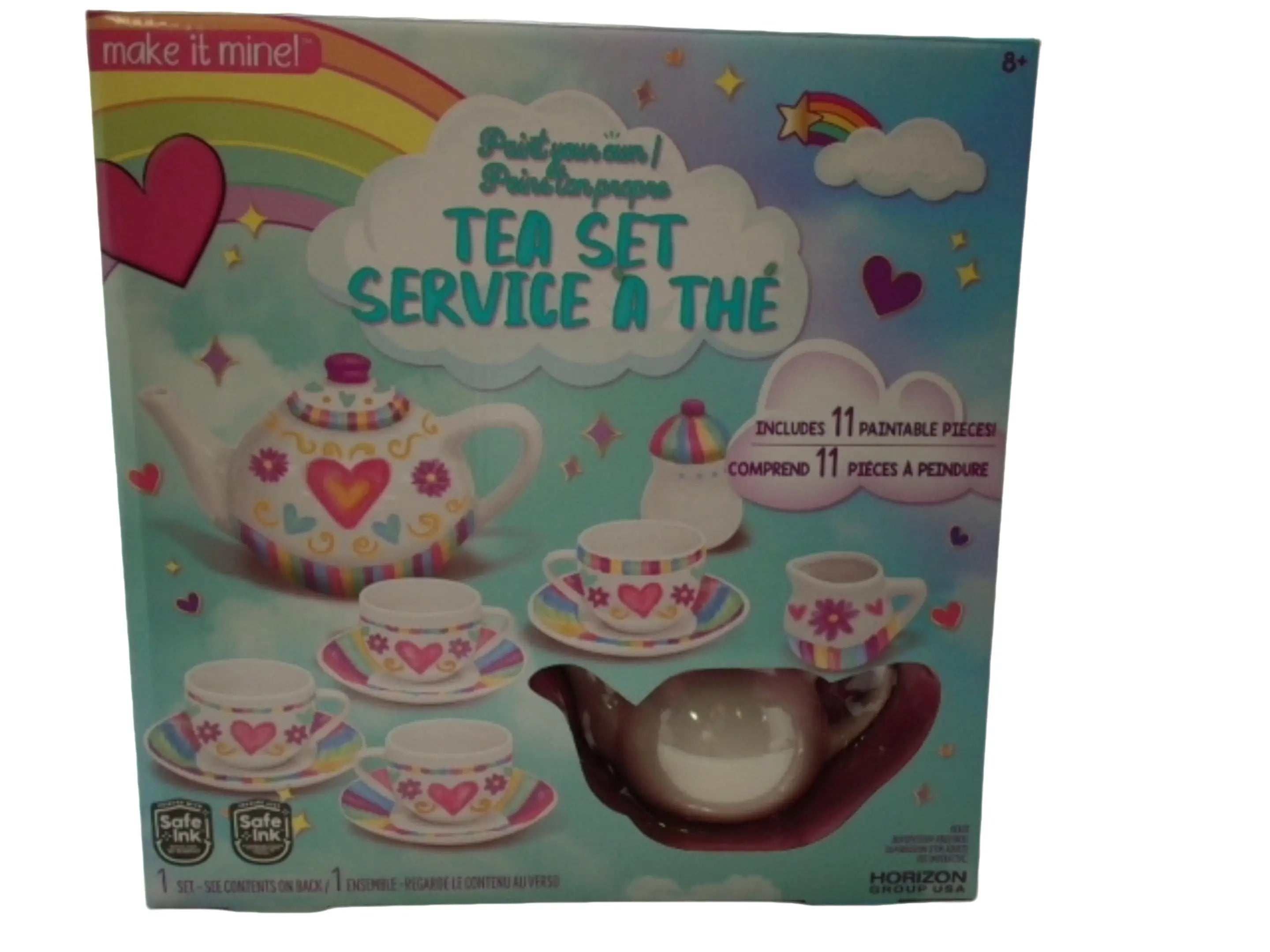 Paint Your Own Tea Set 11pc. Make It Mine! KWDC