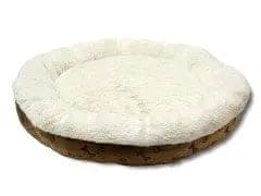 Pet bed luxury plush round 59x12cm HRSGLO