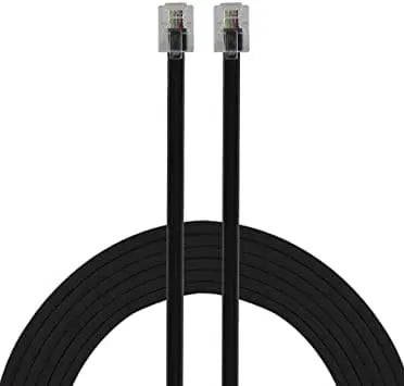 Phone Line Cord Black 25 foot Chateau Manis Electronics