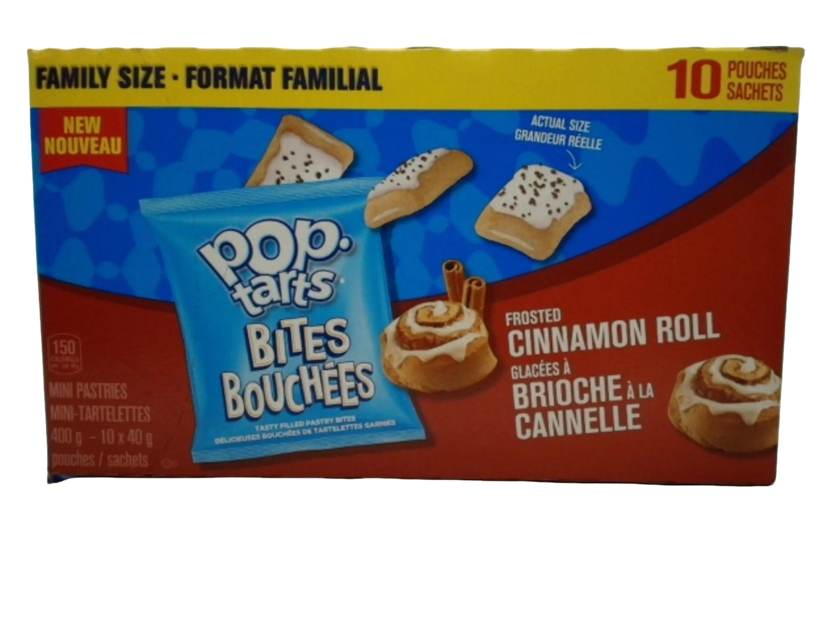 Pop Tarts Bites Frosted Cinnamon Roll 400g. 10 Pouches KWDC