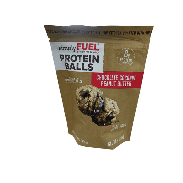 Protein Balls Chocolate Coconut Peanut Butter 405g. Simply Fuel