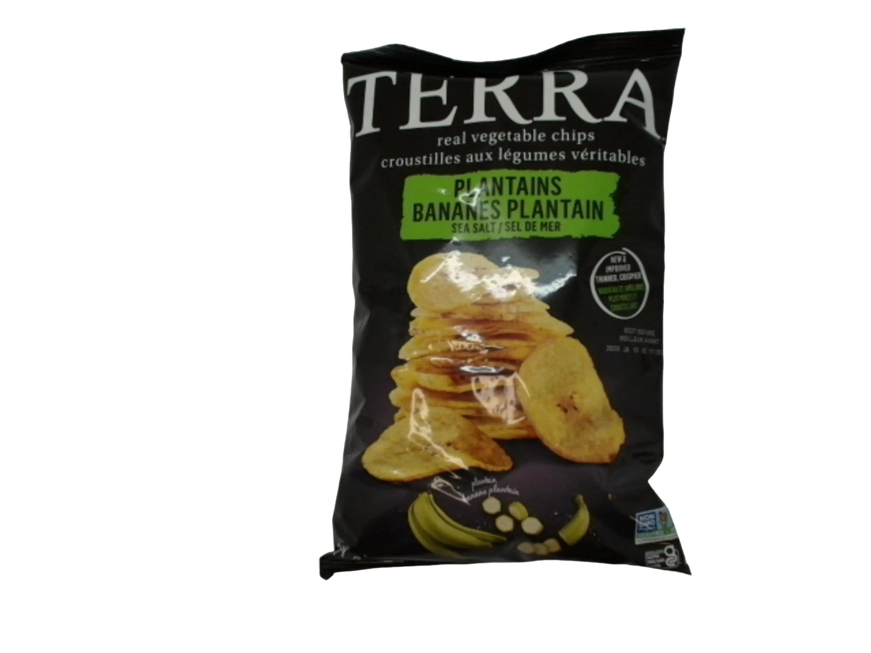 Real Vegetable Chips Plantains Sea Salt 141g. Terra KWDC