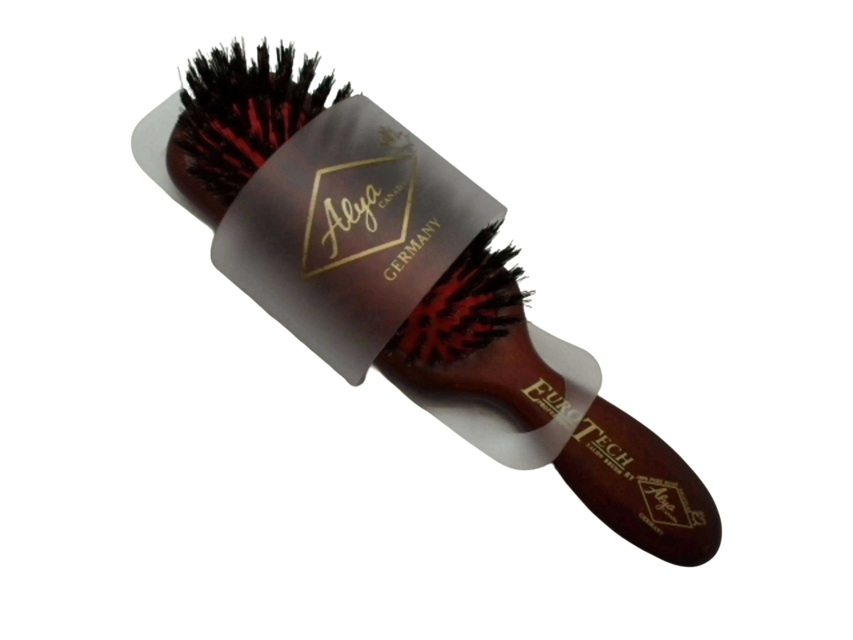 Hairbrush Dark Wood Handle w/Red Euro Tech Alya Canada KWDC