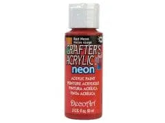 Red Neon 2oz. Acrylic Paint MULTICRAFT IMPORTS INC.