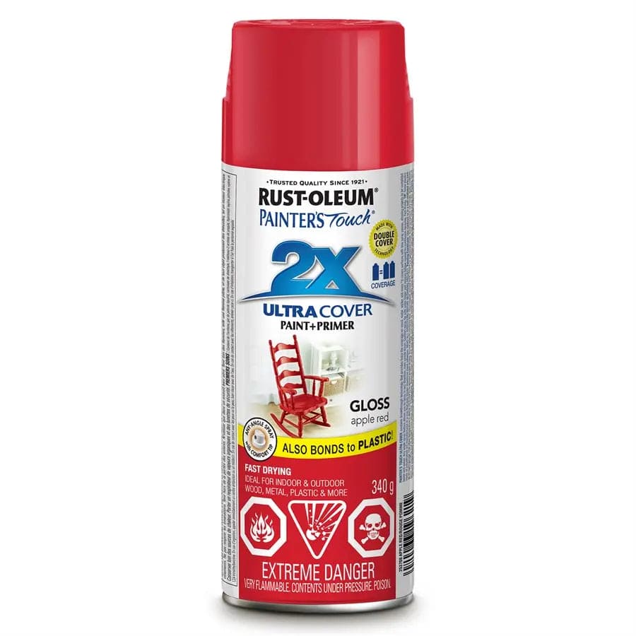 Rustoleum Apple Red Painters Touch 2X Spray Paint 340G Gloss Toolway Industries