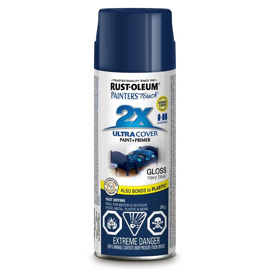 Rustoleum Navy Blue Painters Touch 2X Spray Paint 340G Toolway Industries