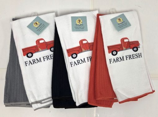 Sloppy Chef Red Truck Kitchen Towels 2-Pack
