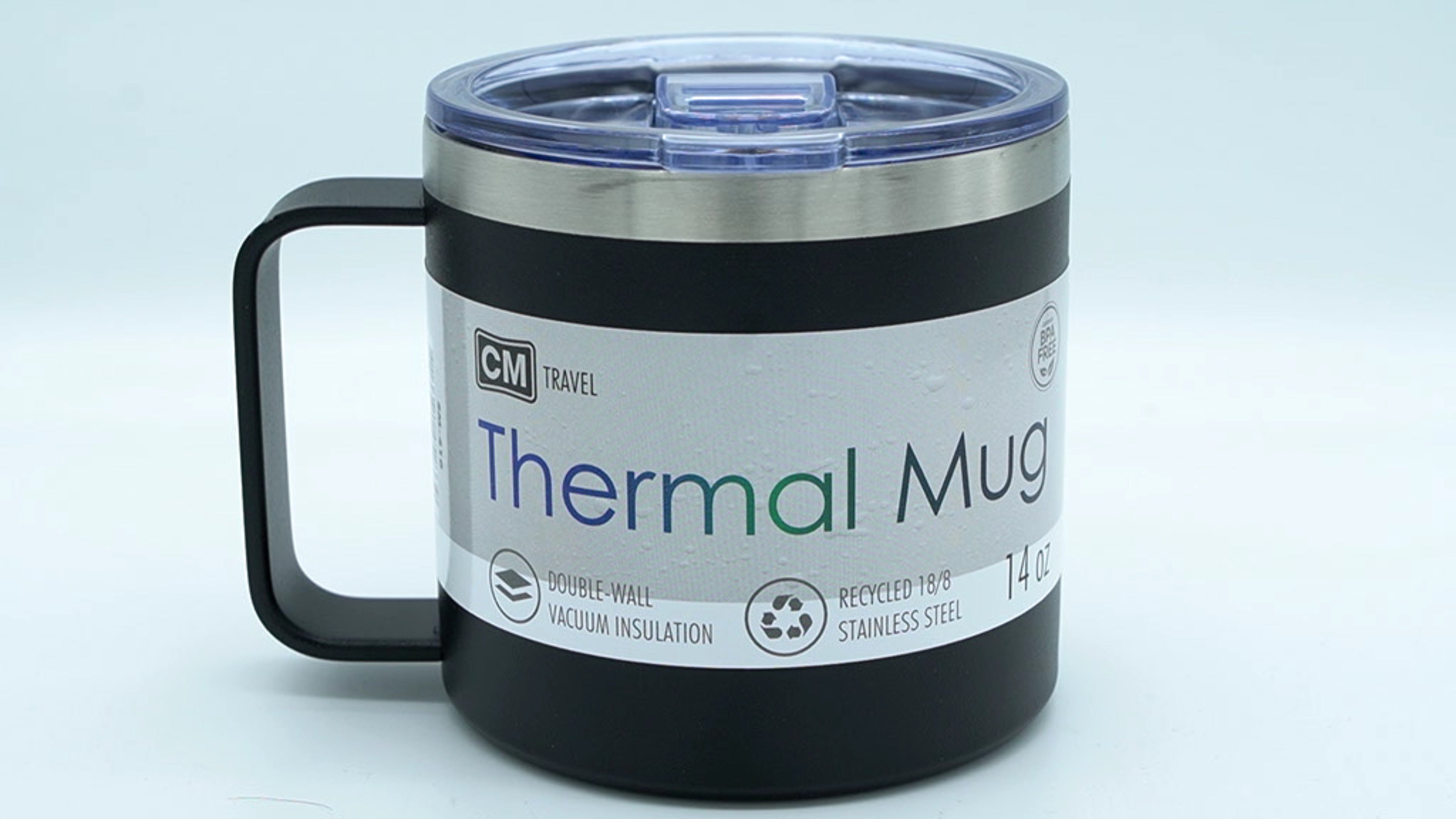 CM Travel Thermal Travel Mug 14oz Insulated