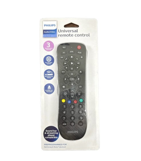 Philips Universal Remote Control - 3 Device Compatible