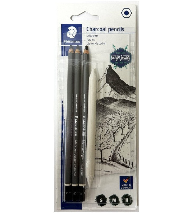 Staedtler Charcoal Pencil Set for Drawing and Sketching