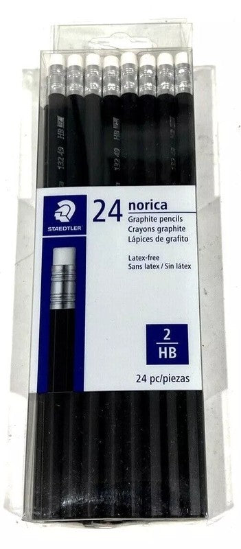 STAEDTLER 24PK NORICA HB2 PENCILS GRAPHITE - Brantford Surplus