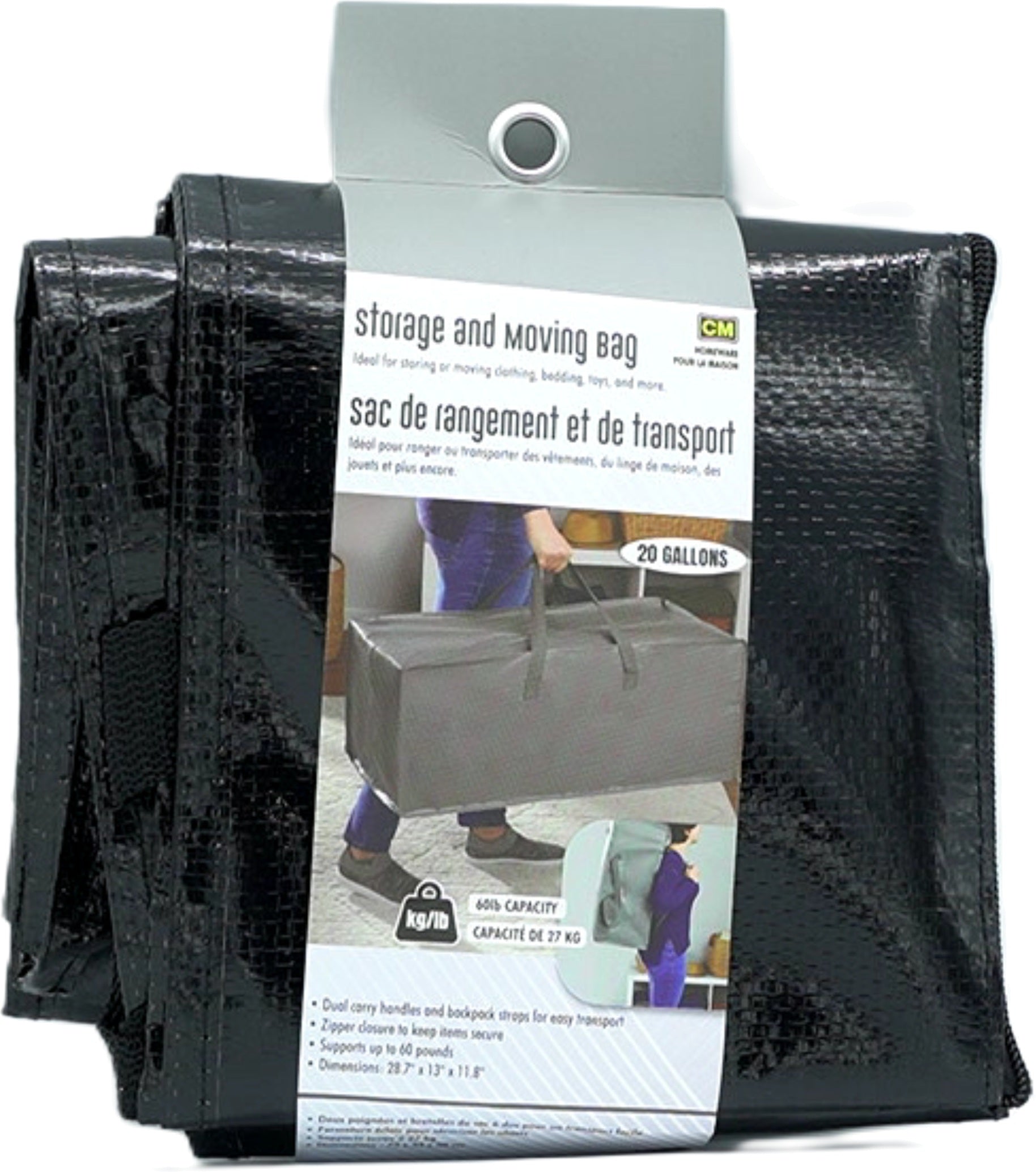20 Gallon Storage Moving Bag 28.7" CM Homeware