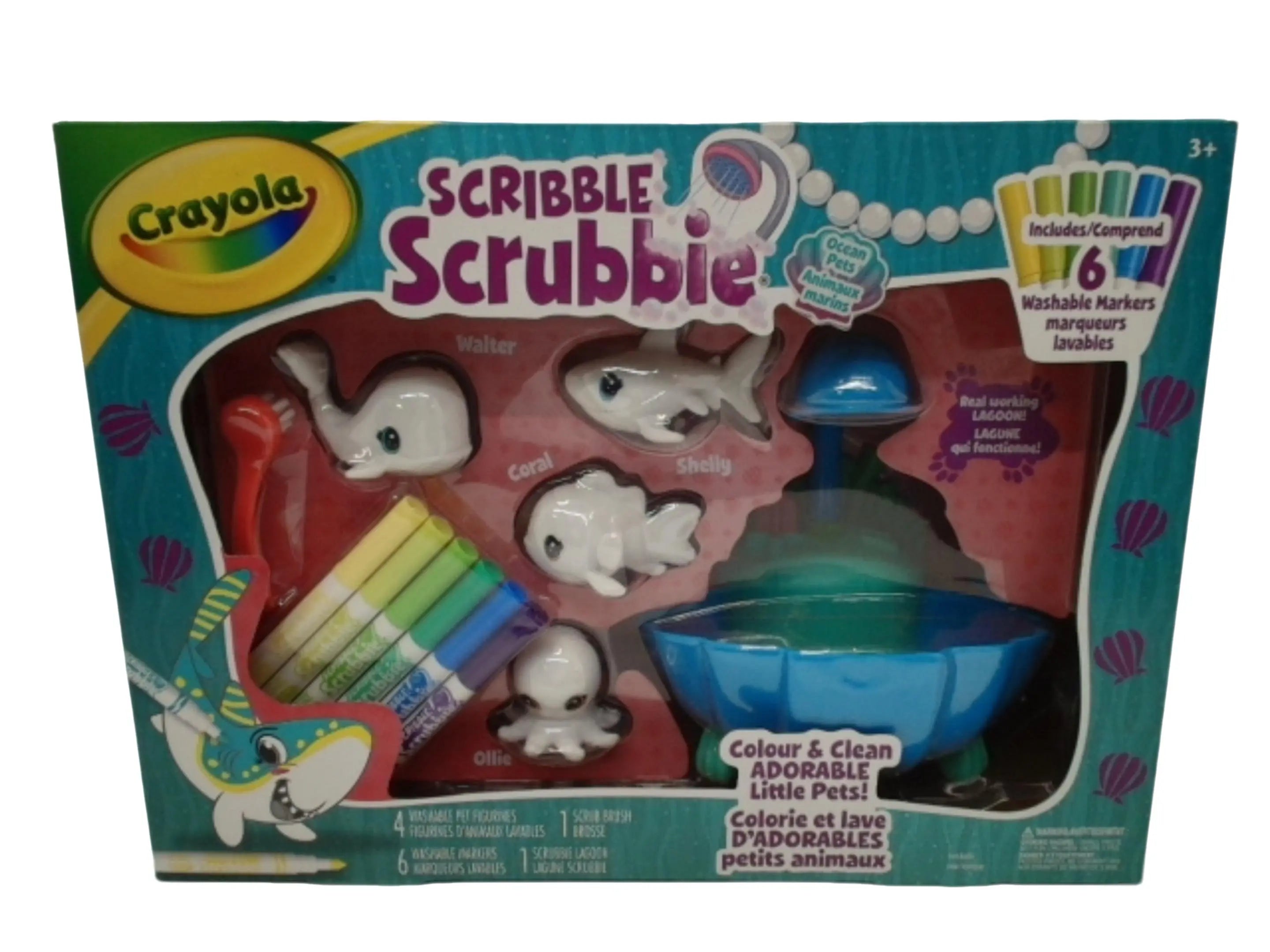 Scribble Scrubbie Playset Ocean Lagoon Tub Crayola (ENDCAP) KWDC