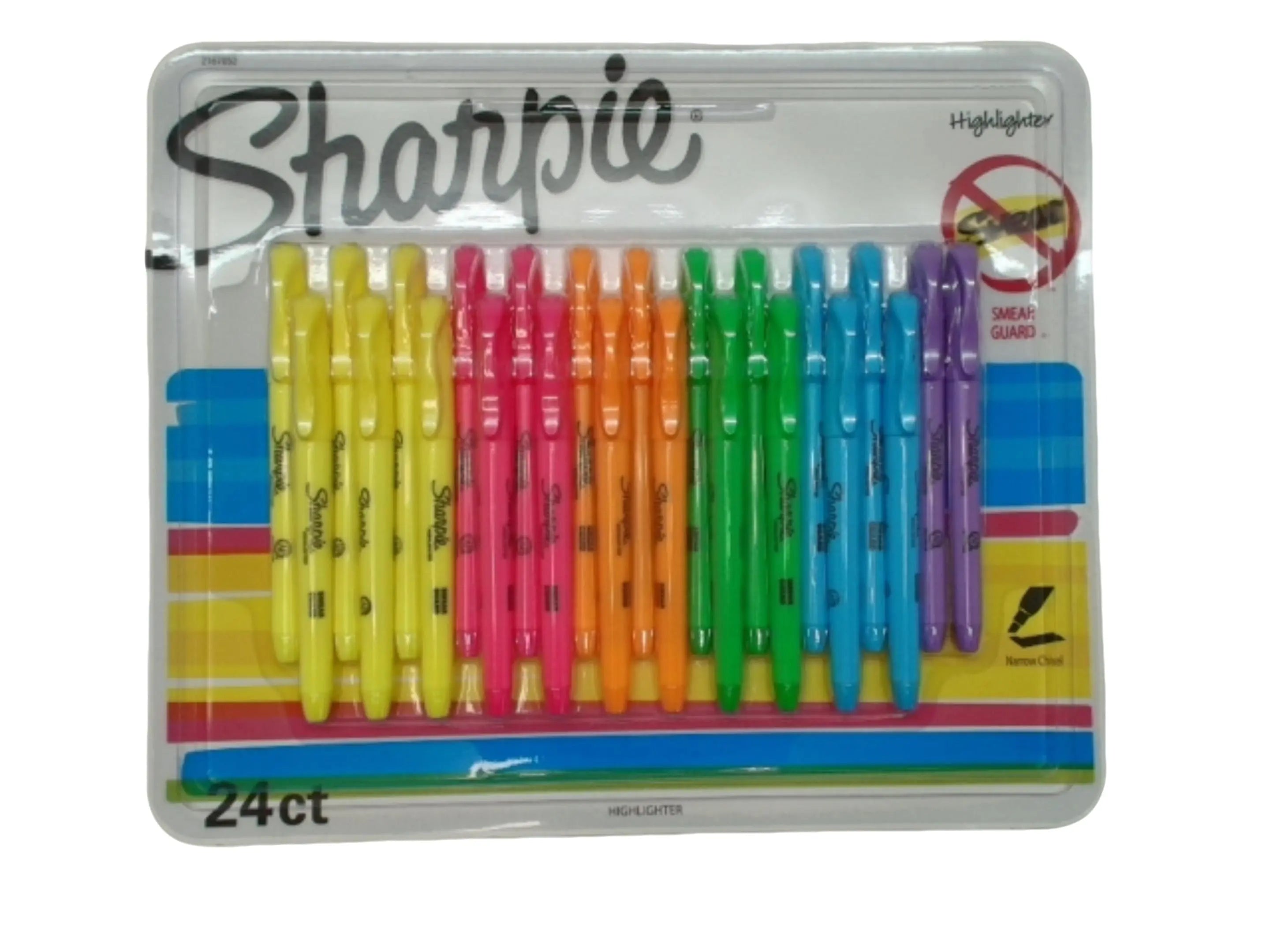 Sharpie Highlighters 24pk. Ass't Colours (or $0.99ea.) KWDC