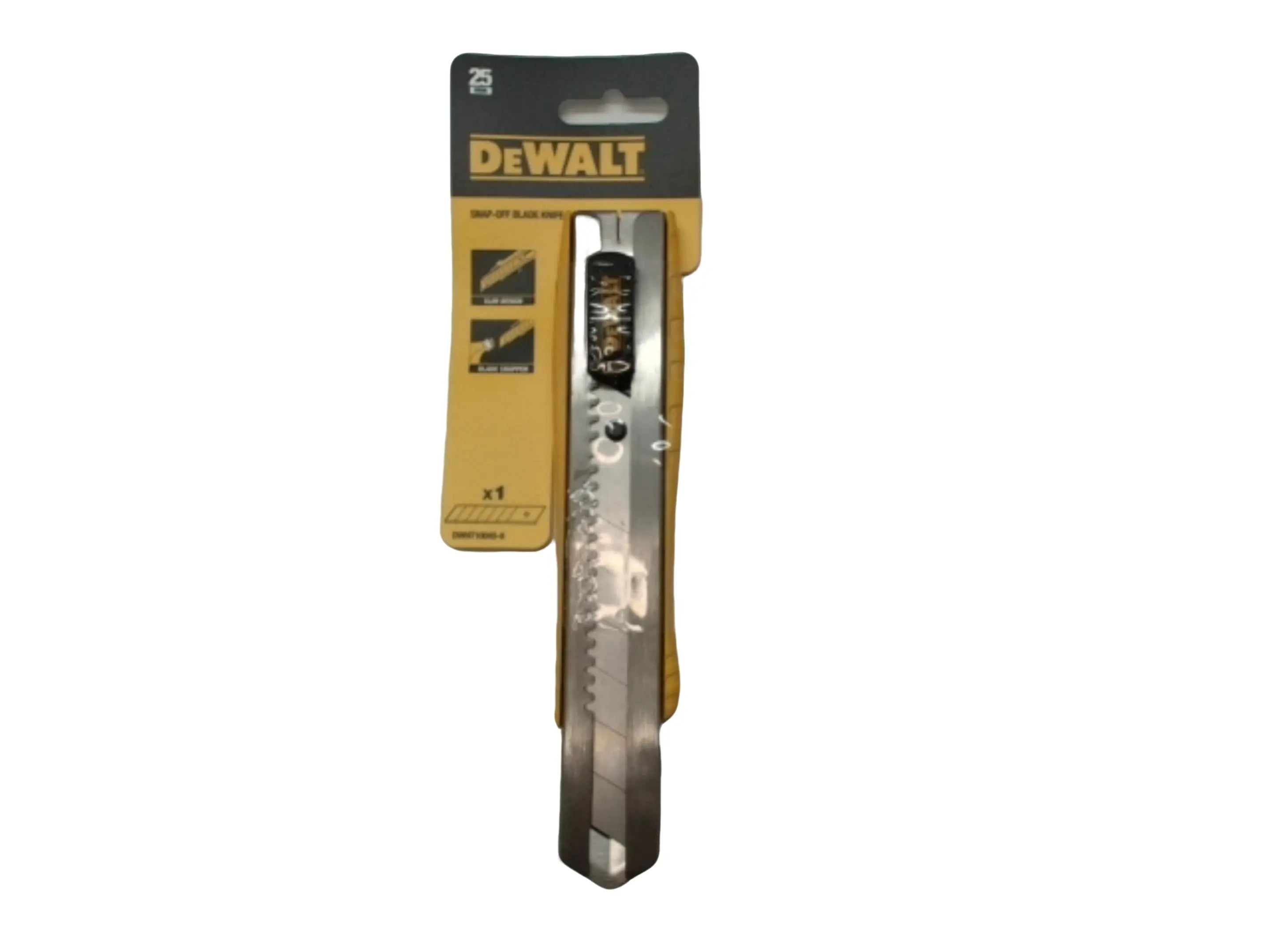 Snap Off Blade Knife 25mm Metal Dewalt KWDC