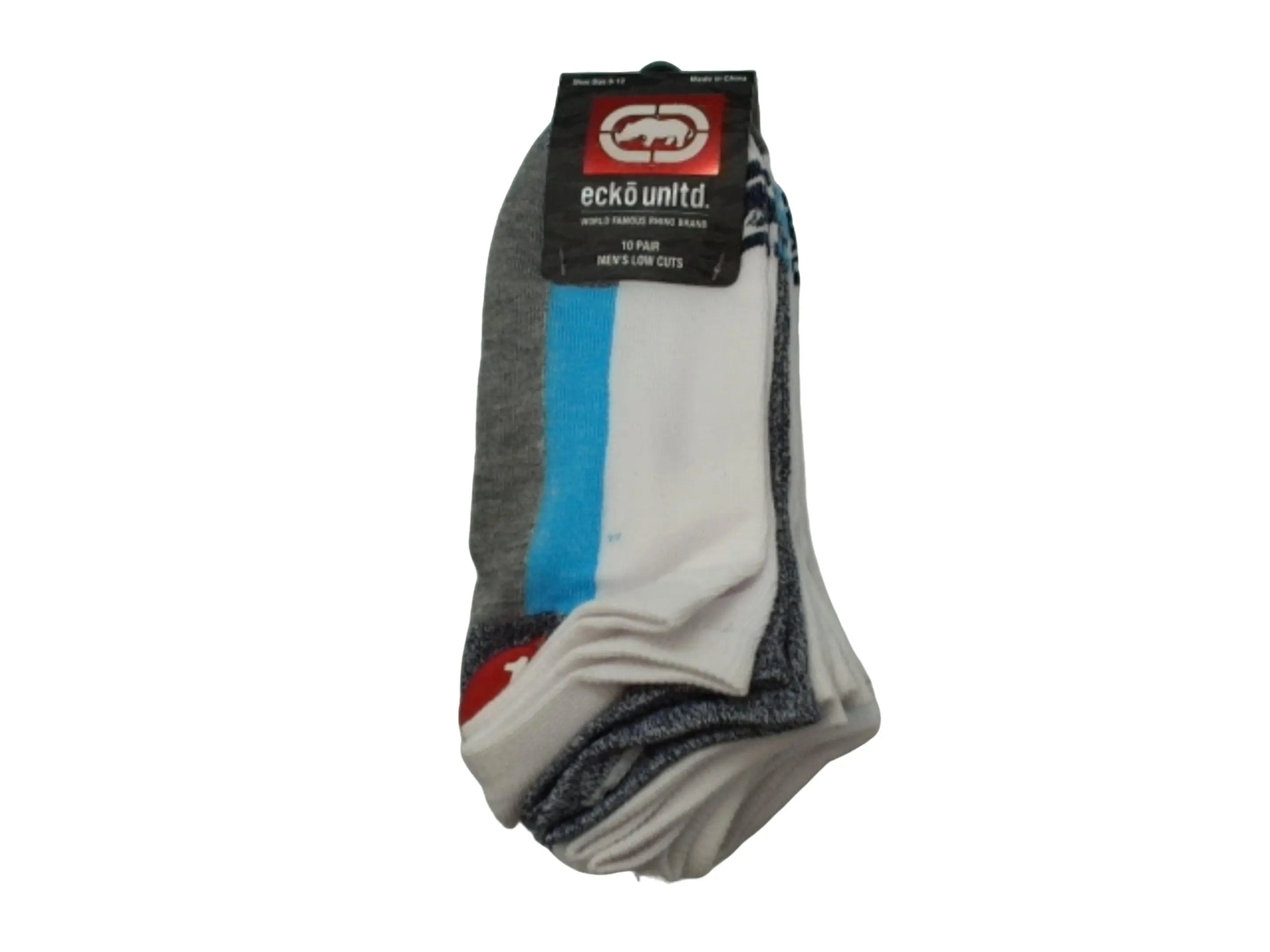 Socks Men's Ecko Low Cut 10pk. Assorted KWDC