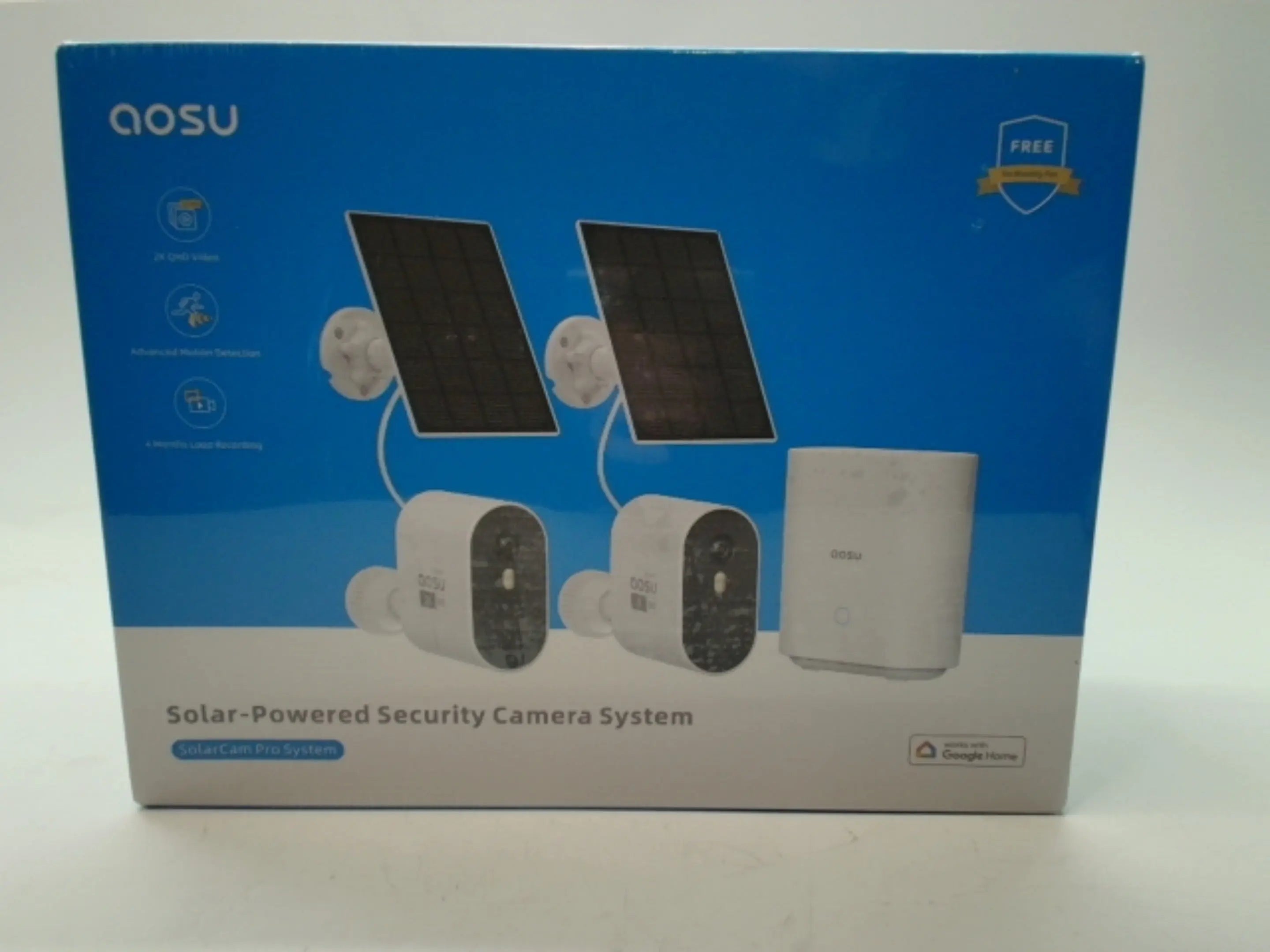 Solar Powered Security Camera System Aosu KWDC