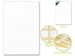 Stretch Artist Canvas: Rect. 36"x48" Primed Back-Stapled MULTICRAFT IMPORTS INC.