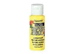 Sun Yellow 2oz. Acrylic Paint MULTICRAFT IMPORTS INC.