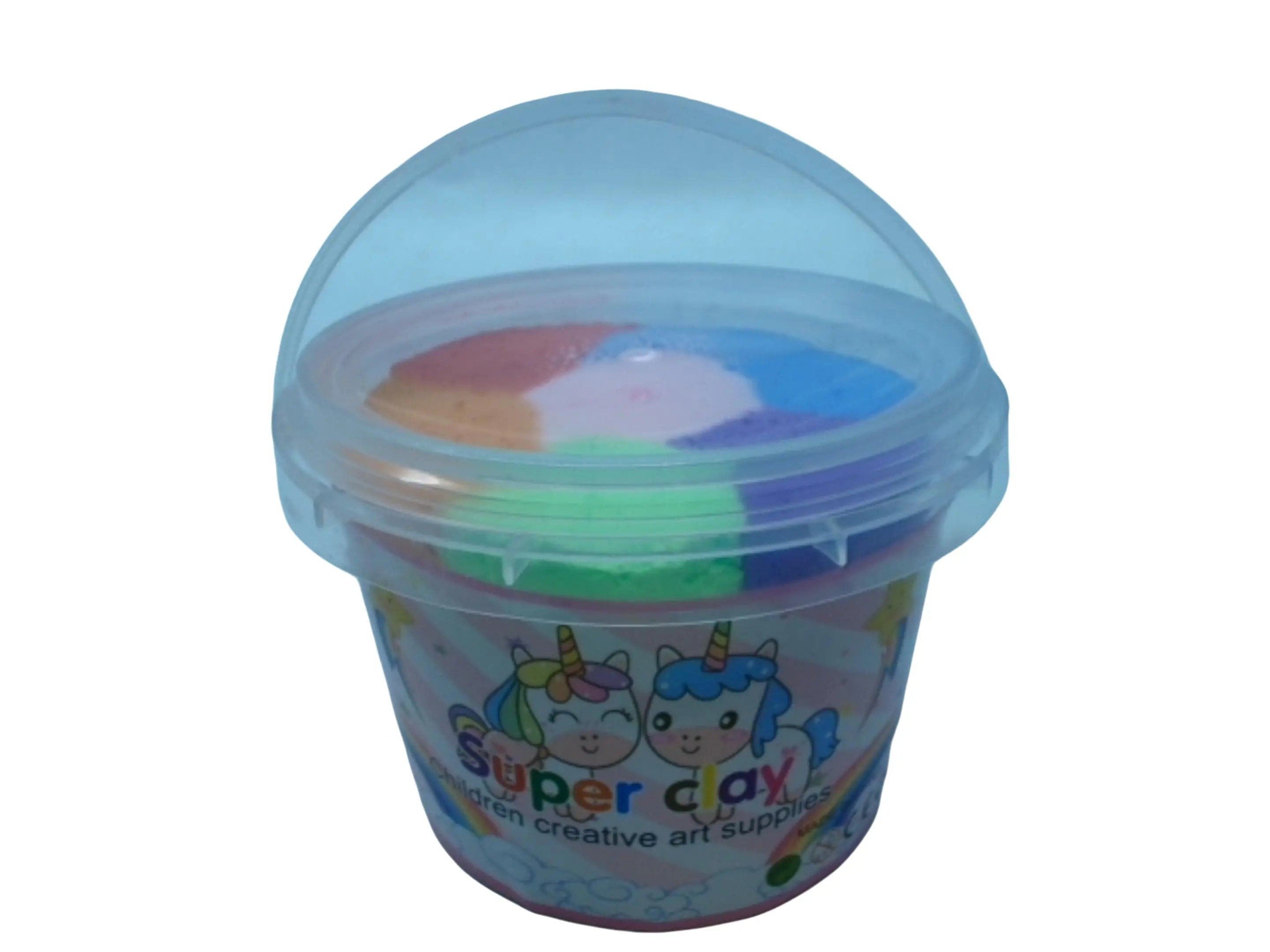 Super Clay Mixed Colours In Small Plastic Bucket KWDC