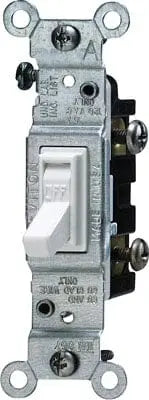 Switch Single Pole White Toolway Industries