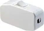 Switch heavy duty feed thru with toggle rocker white Toolway Industries