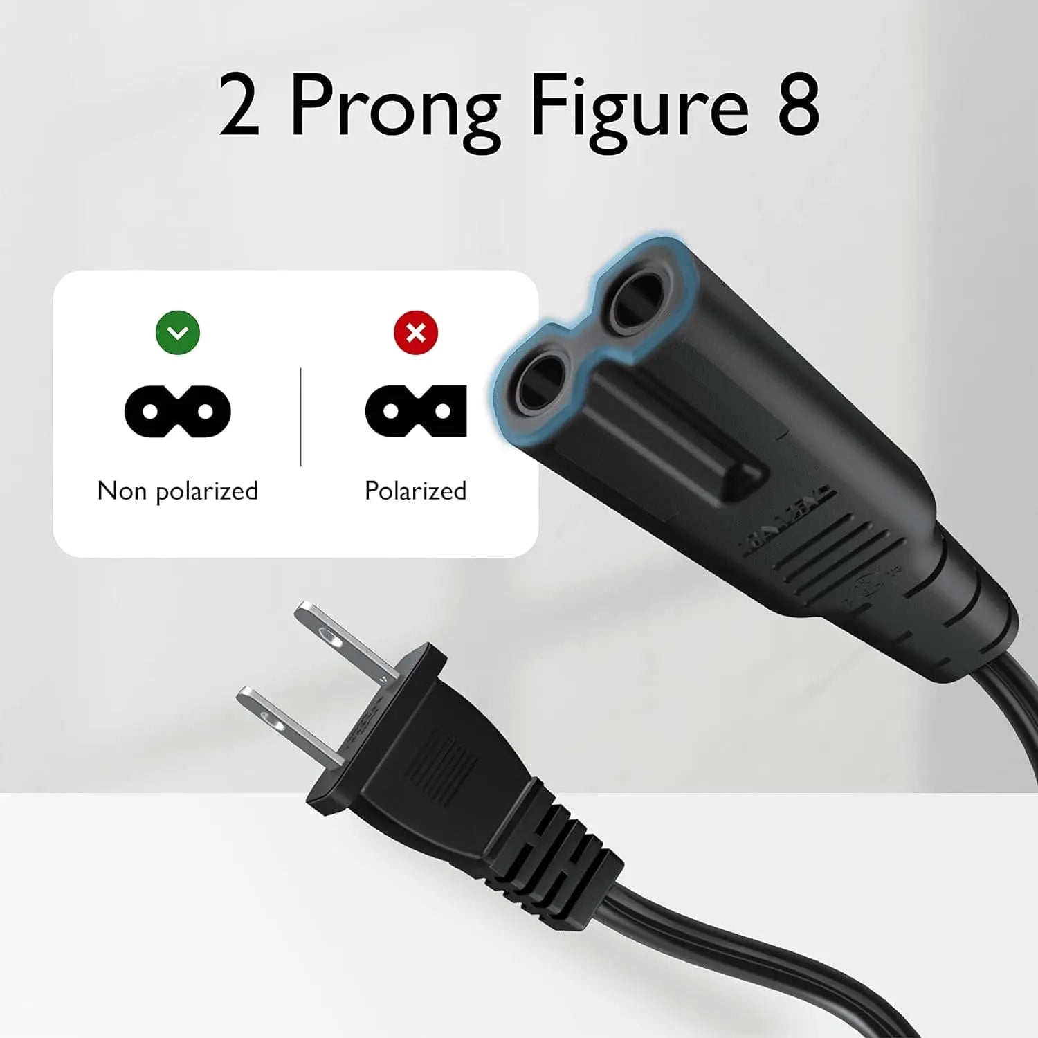 TWO HOLE POWER CORD QUADSO