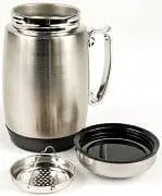 Tea mug - stainless steel double wall WORFAM