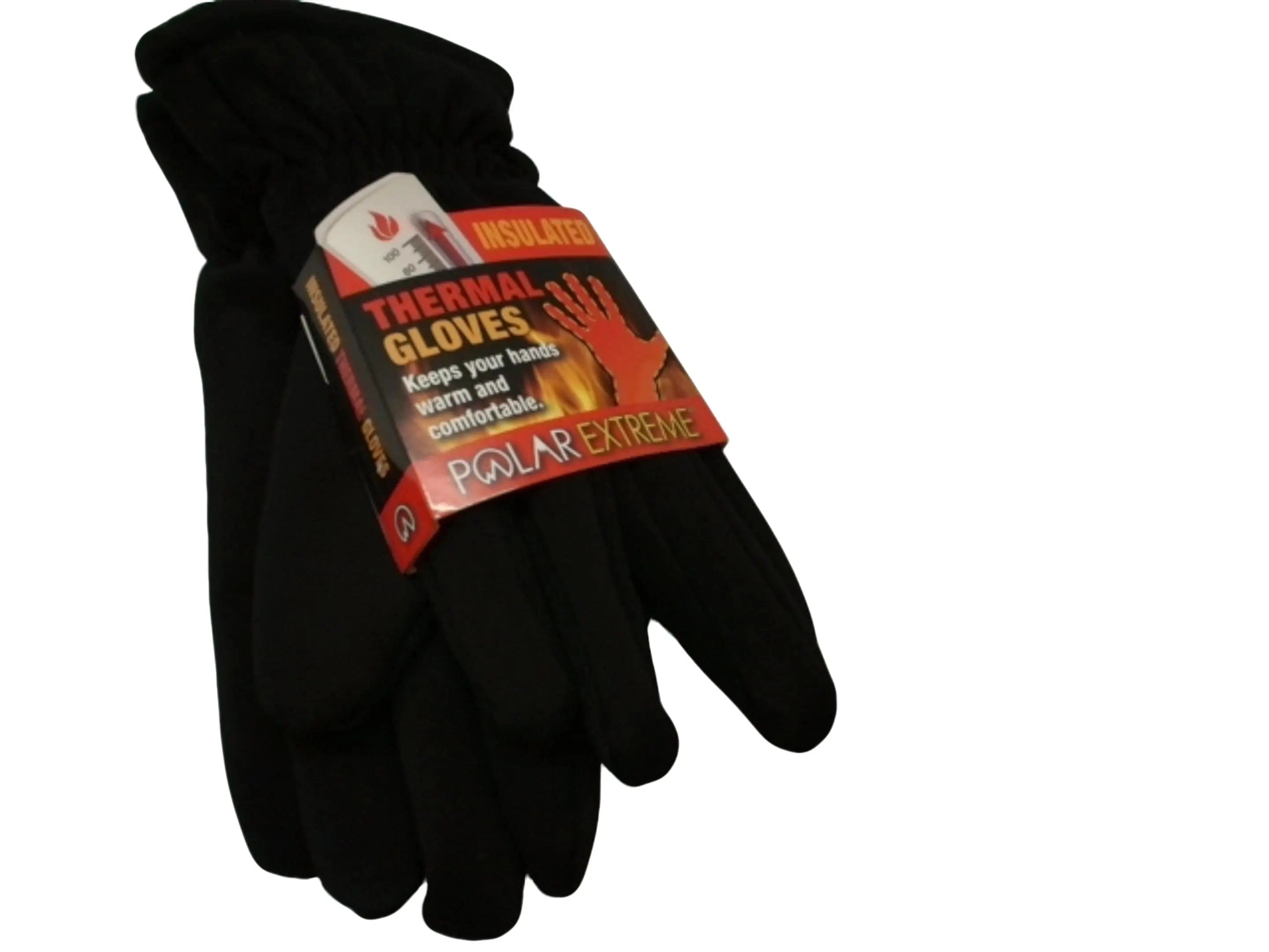 Thermal Gloves Black Insulated Polar Extreme KWDC