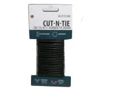 Tie Down Rubber 3mm X 16.4' Black Cut-n-tie KWDC