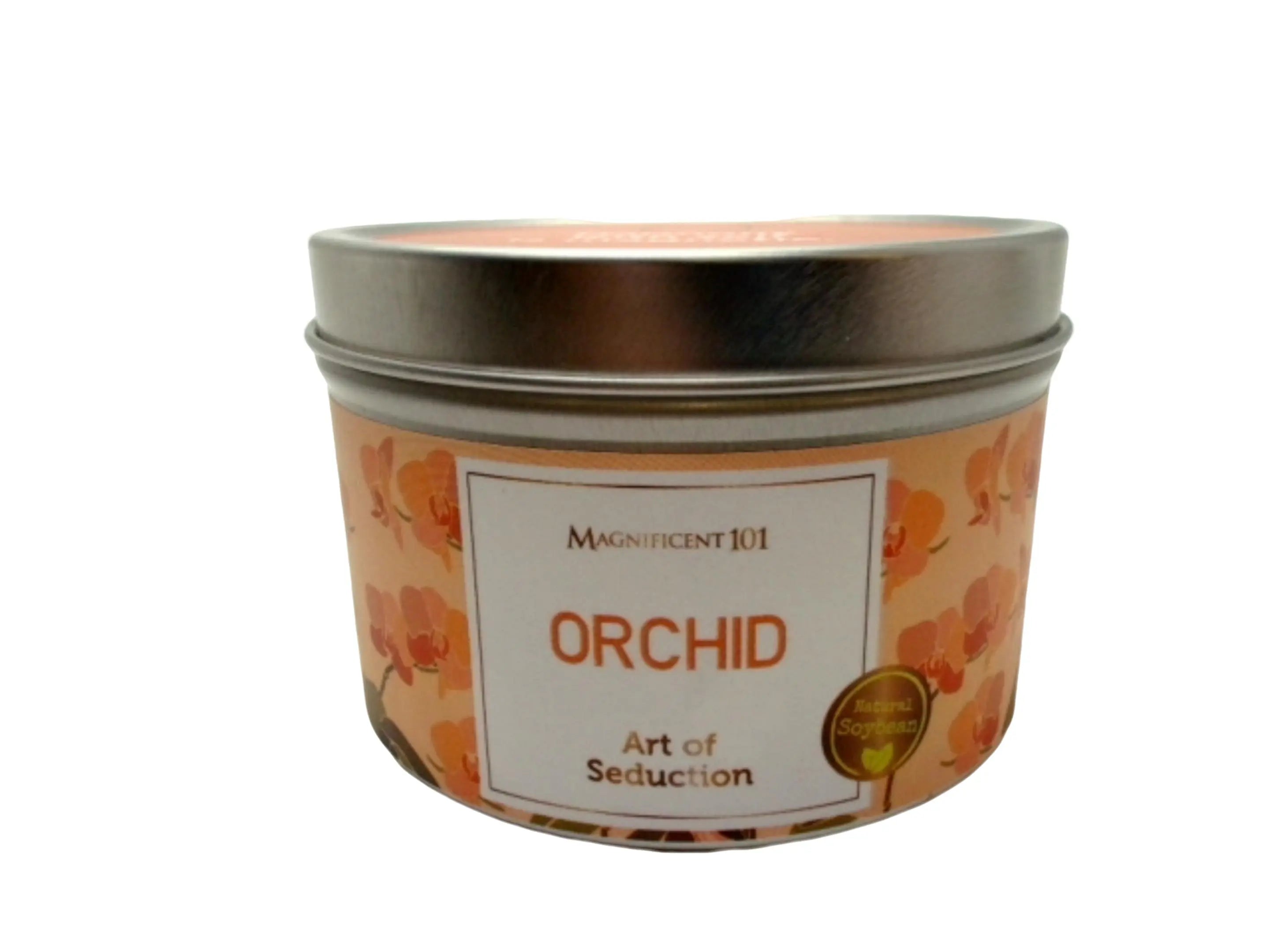 Tin Candle 6oz. Orchid Art Of Seduction Magnificent 101 KWDC