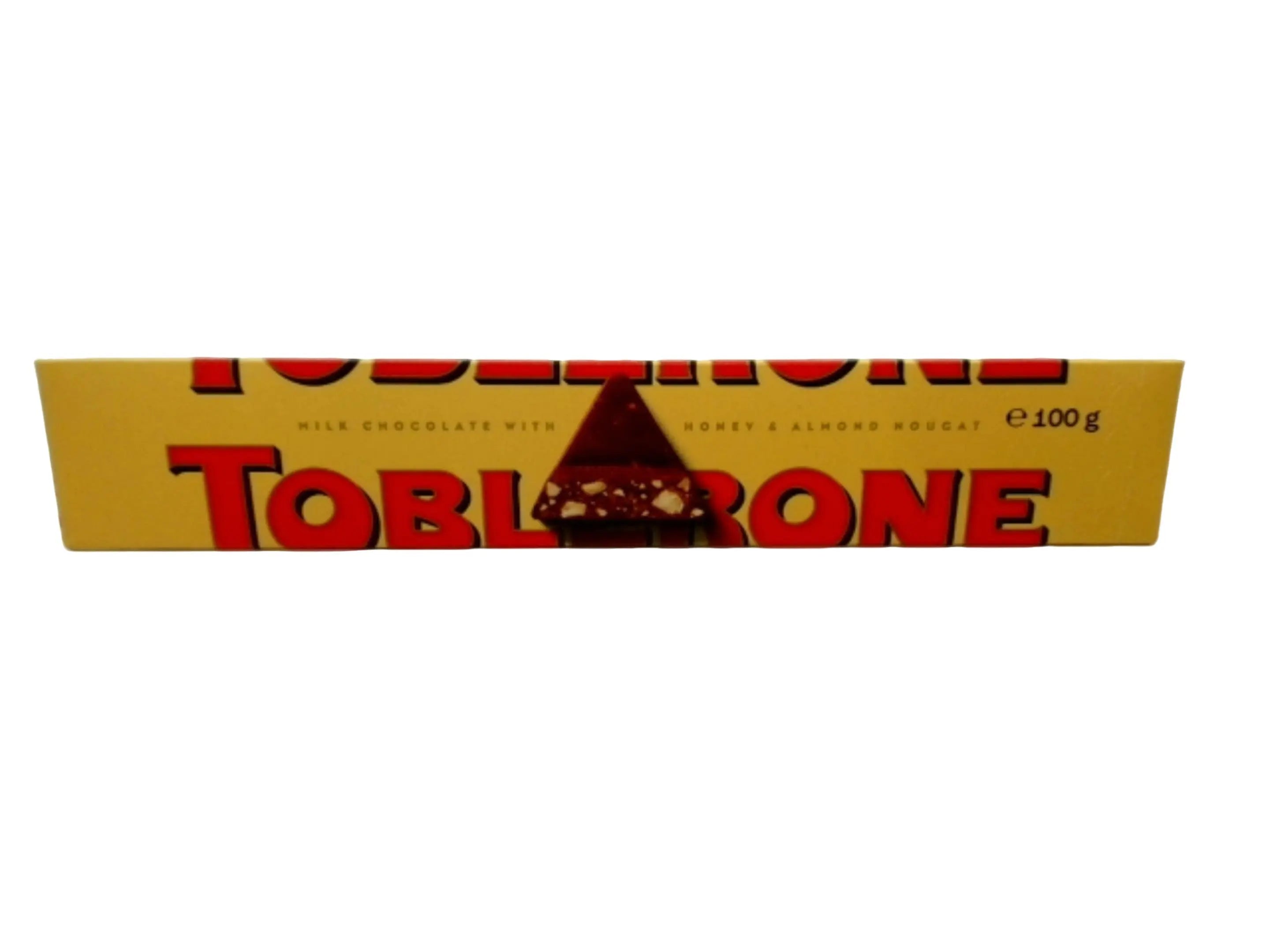 Toblerone 100g. Milk Chocolate W/honey & Almond Nougat KWDC