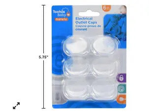 Tootsie Baby 6 piece electrical outlet caps CTG BRANDS INC