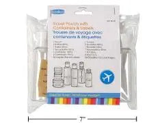 Travel pouch with containers and labels 8 pc CTGBRA