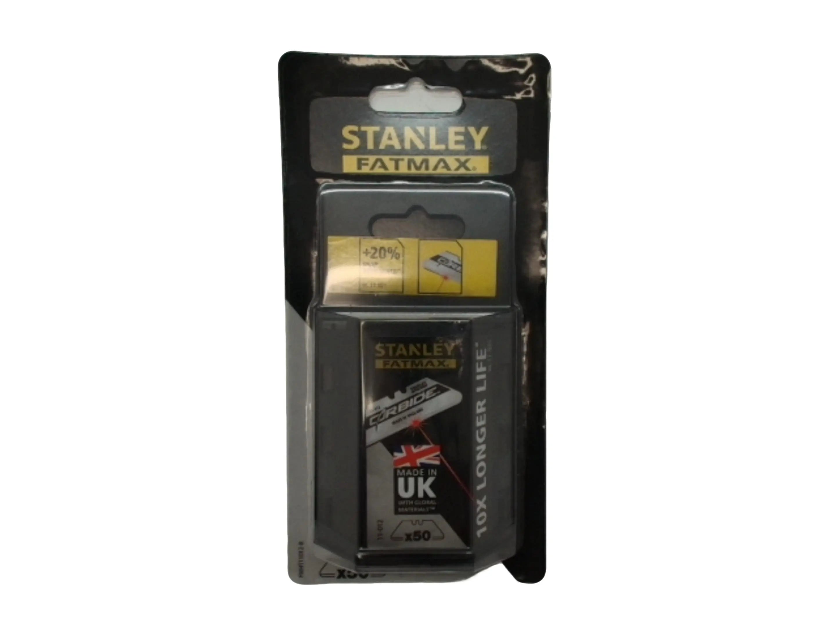 Utility Blades 50pk. Carbide Stanley Fatmax KWDC