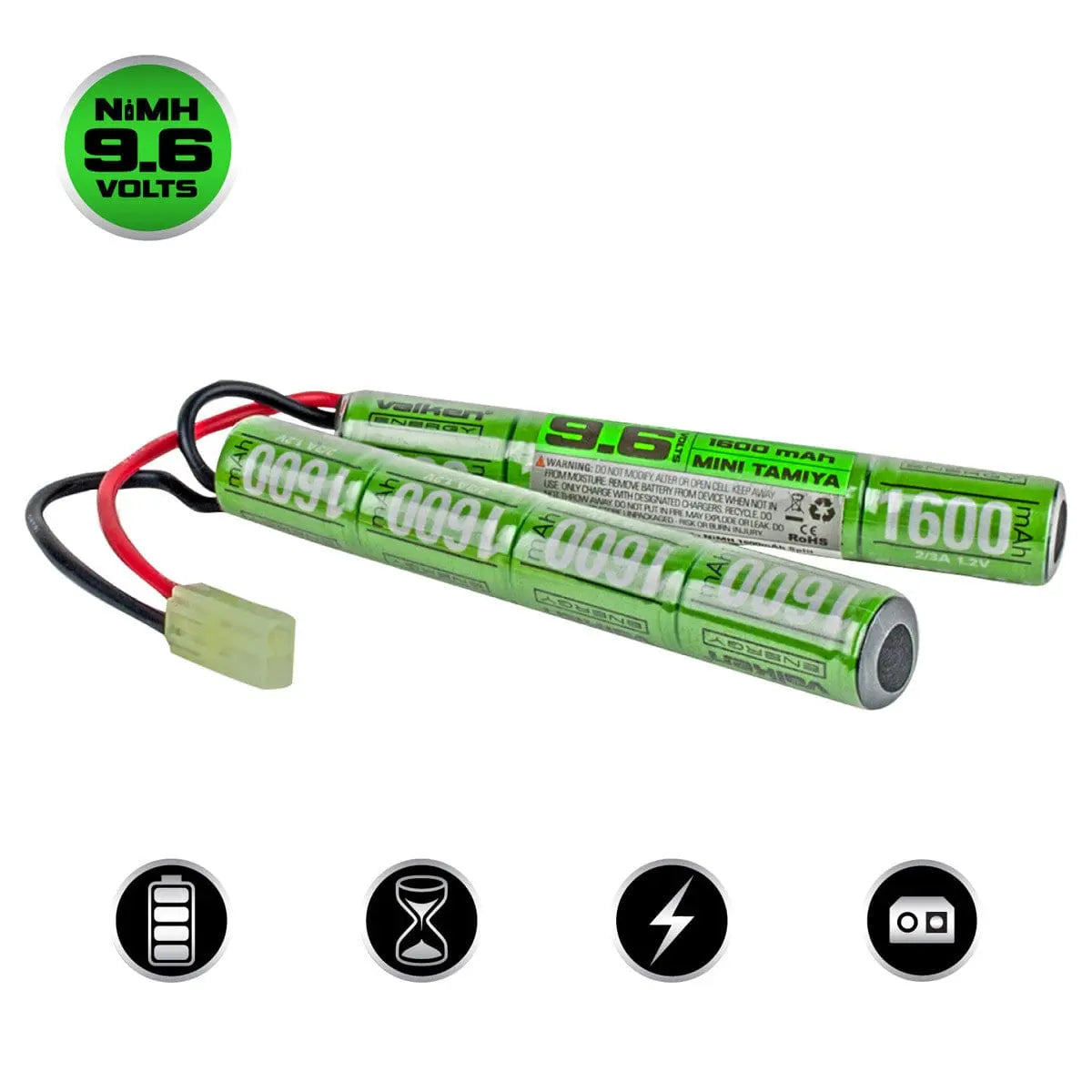 Valken Battery - NiMH 9.6V 1600mAh Split Style VALKEN INC.