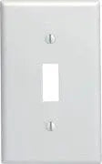 Wallplate Switch 1 gang white Toolway Industries