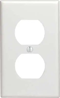 Wallplate receptacle 1 gang ivory Toolway Industries