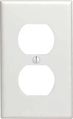 Wallplate receptacle 1 gang white Toolway Industries