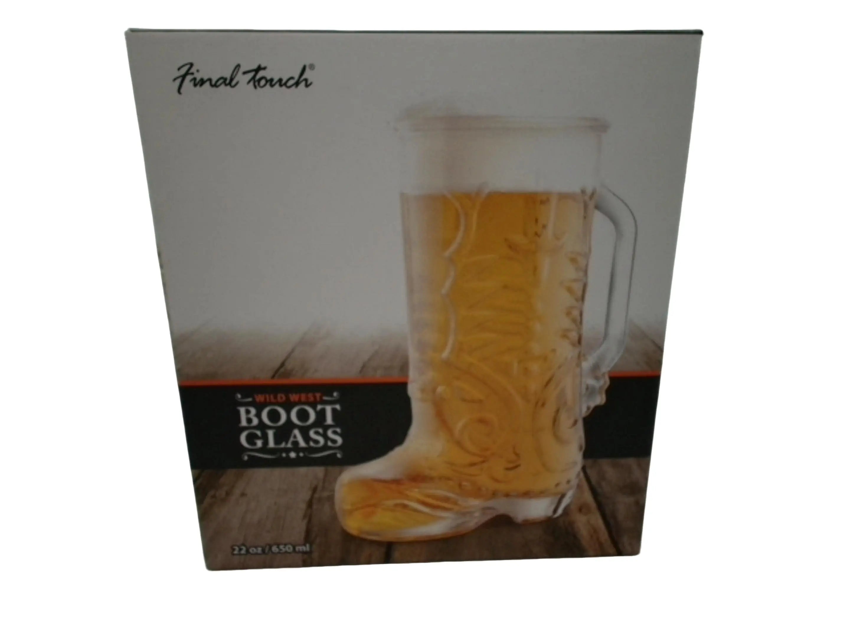 Wild West Boot Glass 22oz. Final Touch KWDC