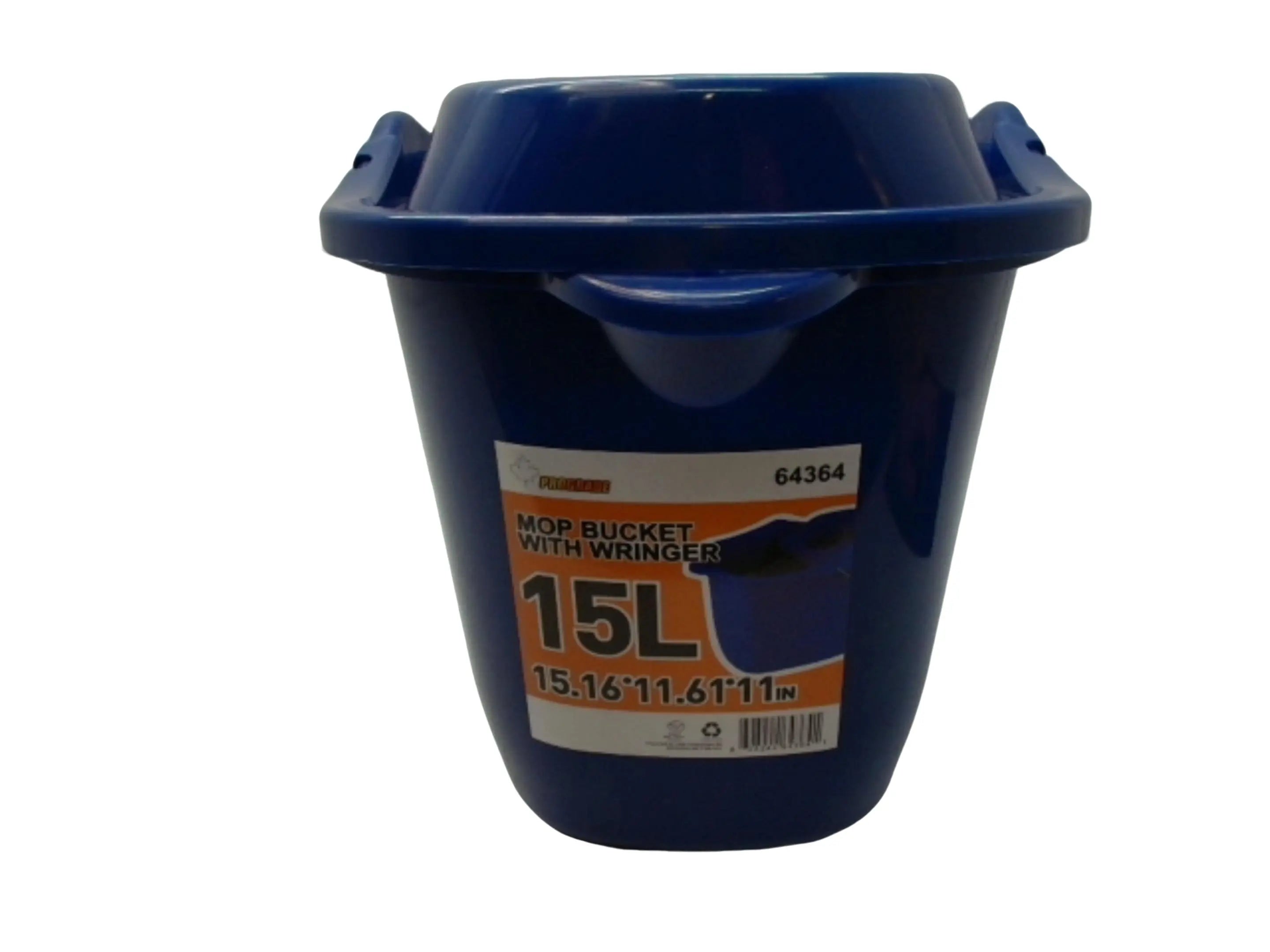 Mop Bucket w/Wringer 15L Blue Plastic Prograde KWDC