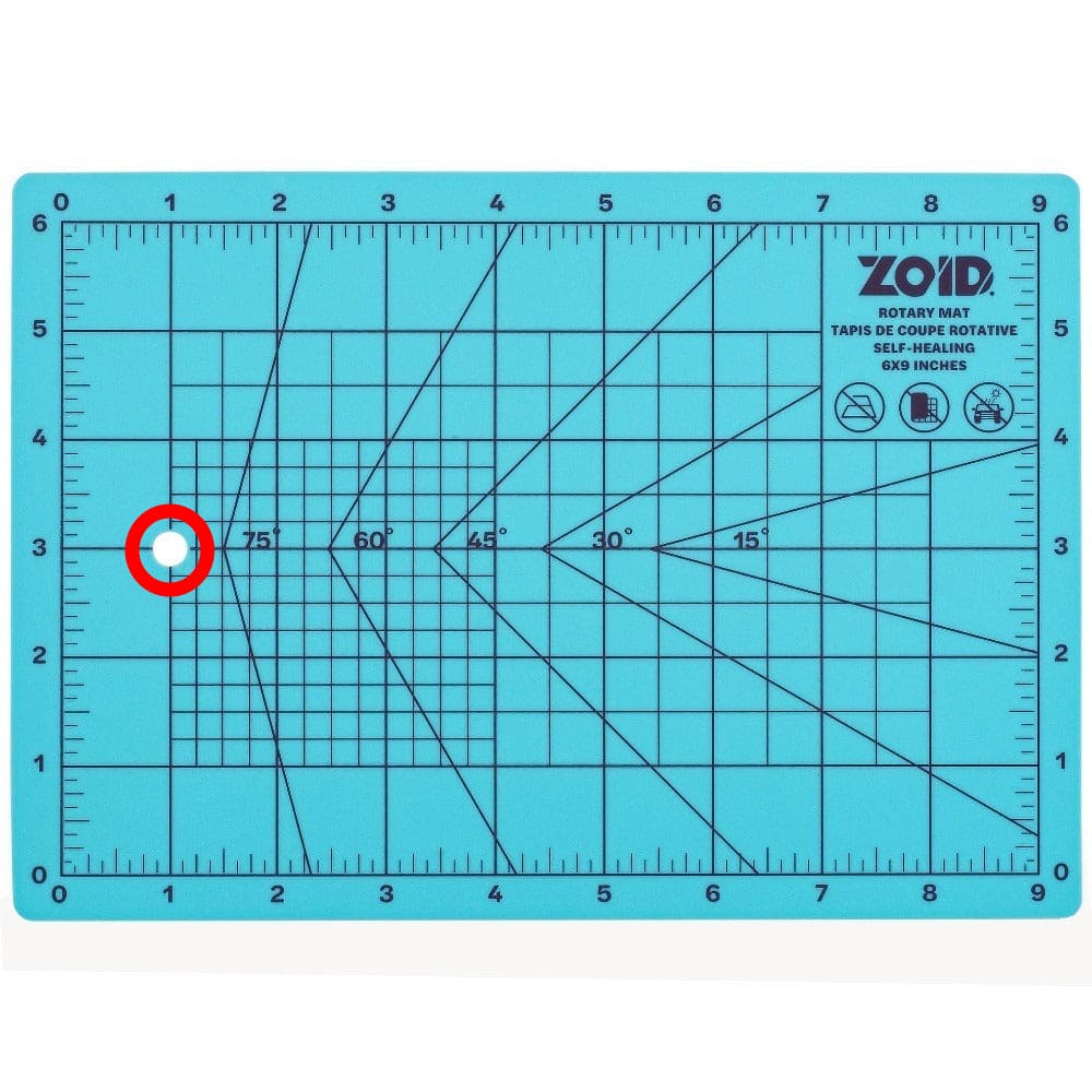 Cutting Mat 9" x 6" Self Healing Zoid - Brantford Surplus