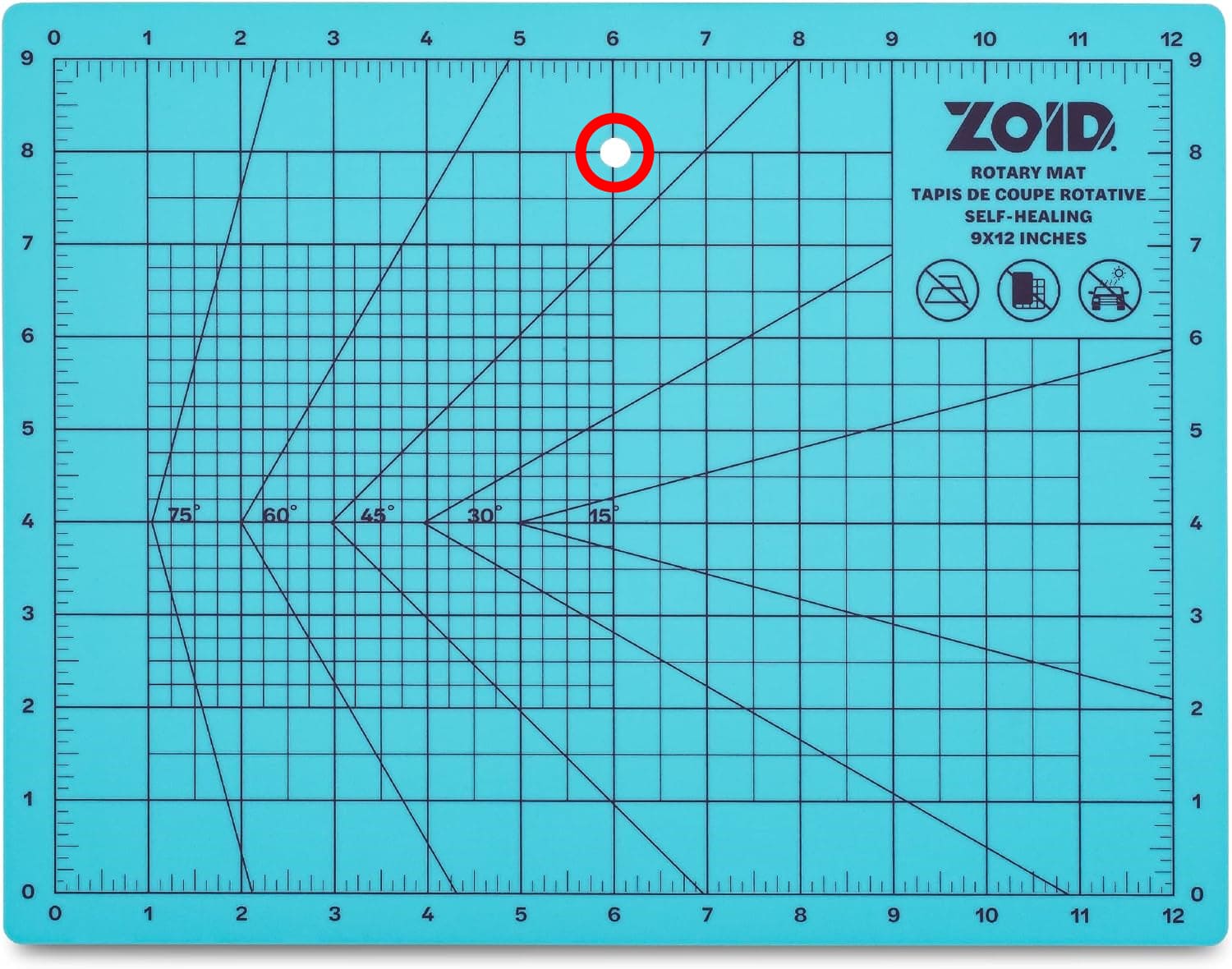 Cutting Mat 9" x 12" Self Healing Zoid - Brantford Surplus