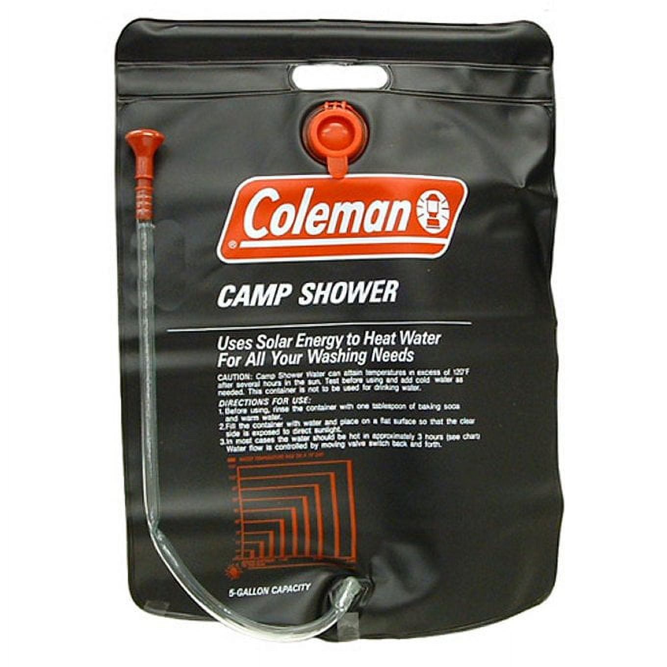 Coleman 5 Gallon Solar Heated Camping Shower