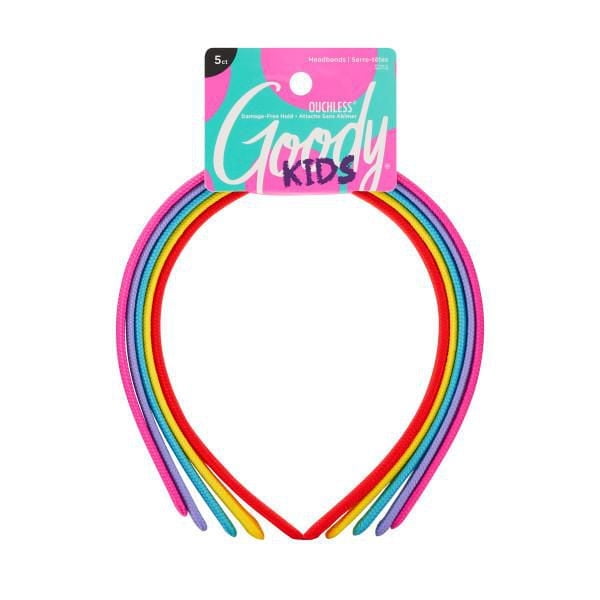 Goody Kids Rainbow Ouchless Headbands 5 Pack — packaging
