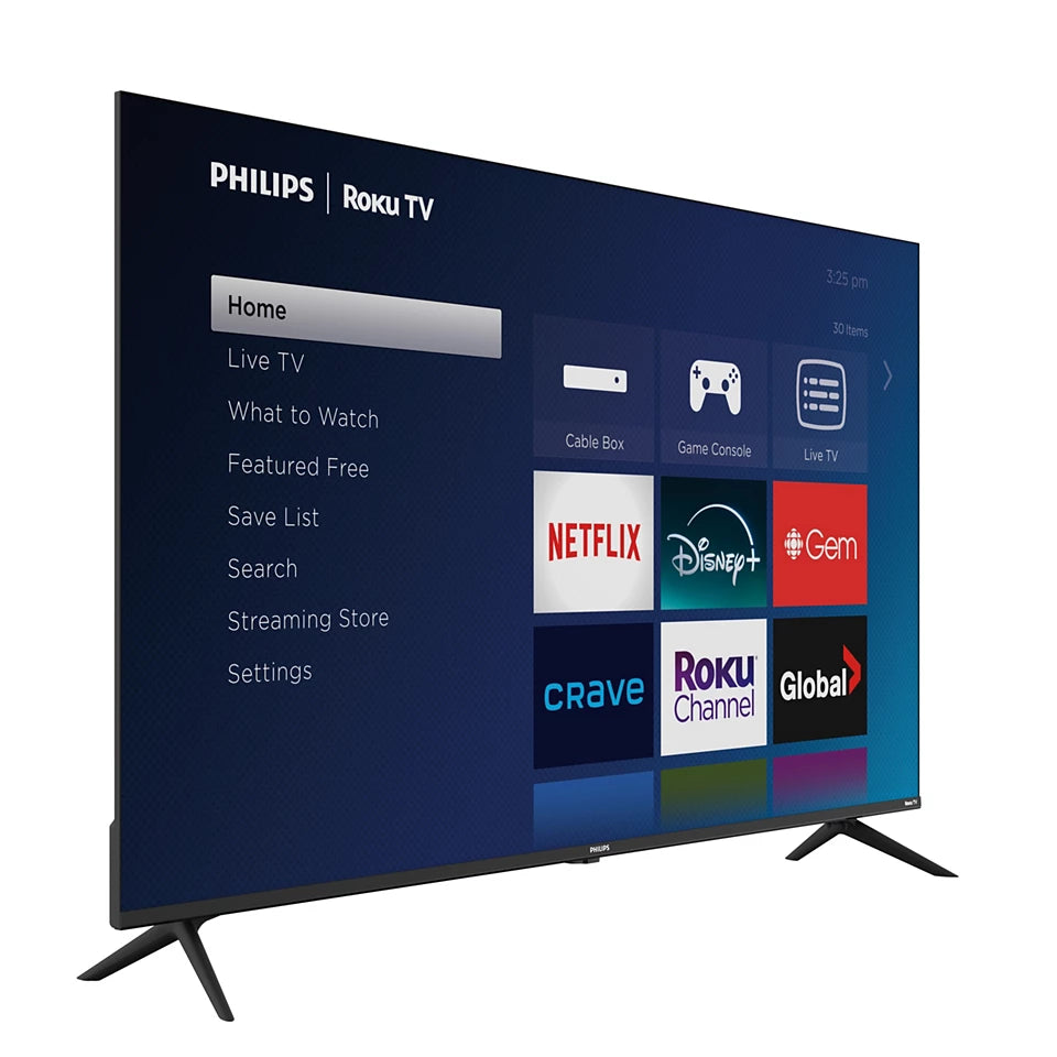 55" Philips Roku Smart tv (refurbished)
