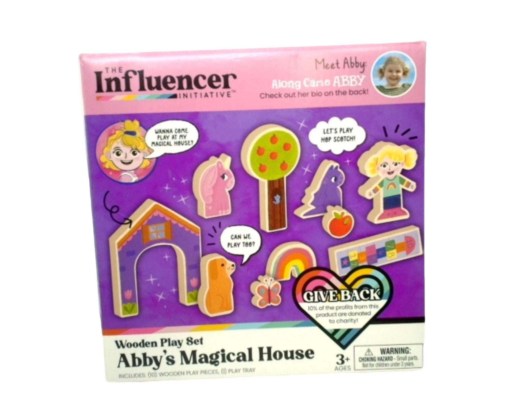 Abby 10 - Piece Wooden Dollhouse Play Set with Tray - Brantford Surplus