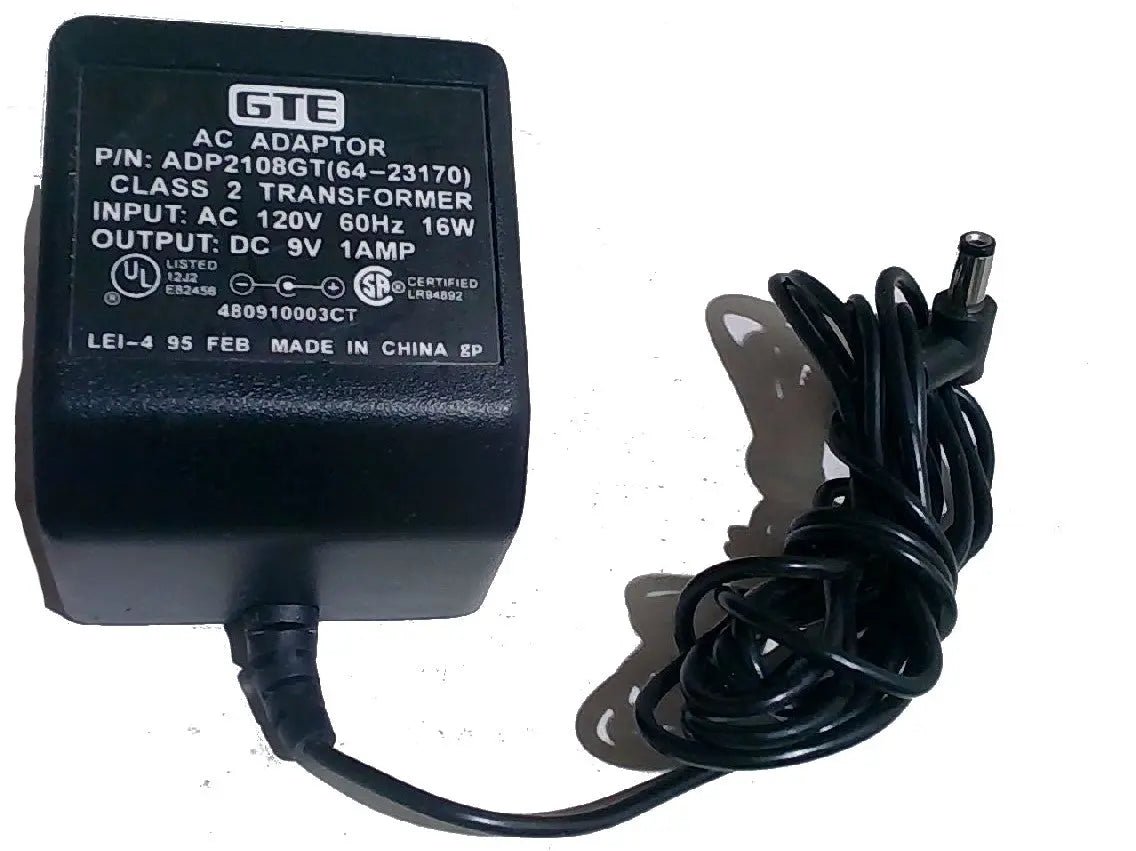 Adaptor 9V 1A 17w 2mm Plug - Brantford Surplus