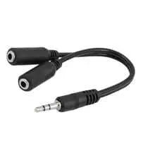 Adaptor - AUX Splitter 3.5mm allows 2 connections for iPad,Tablets, Car Home Stereos,Headphones - Brantford Surplus