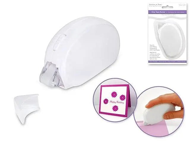 Adhesive Tape Runner: 8mm x 4m Permanent Dispenser Acidfree - Brantford Surplus